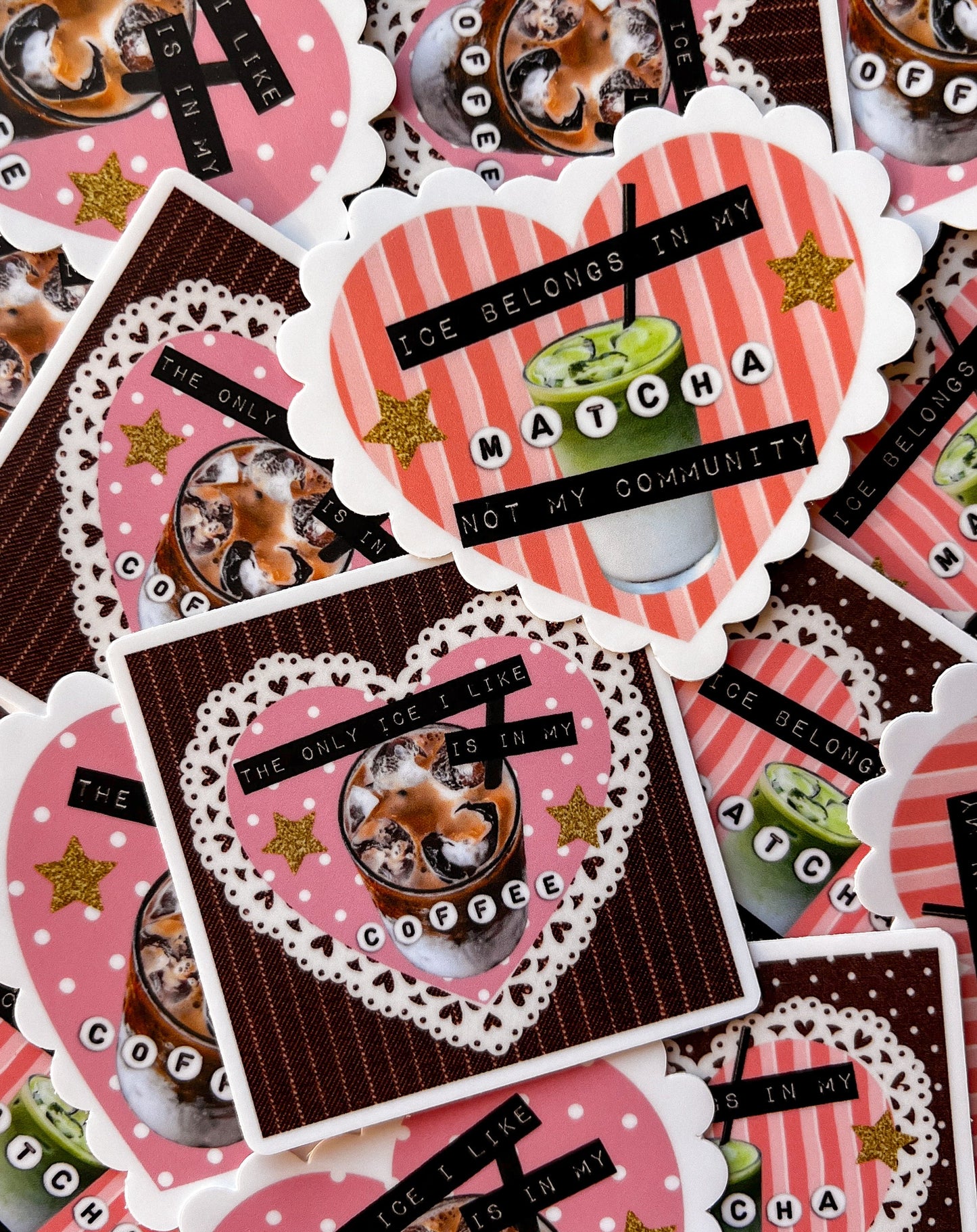 The Only Ice I Like Is In My Coffee Sticker