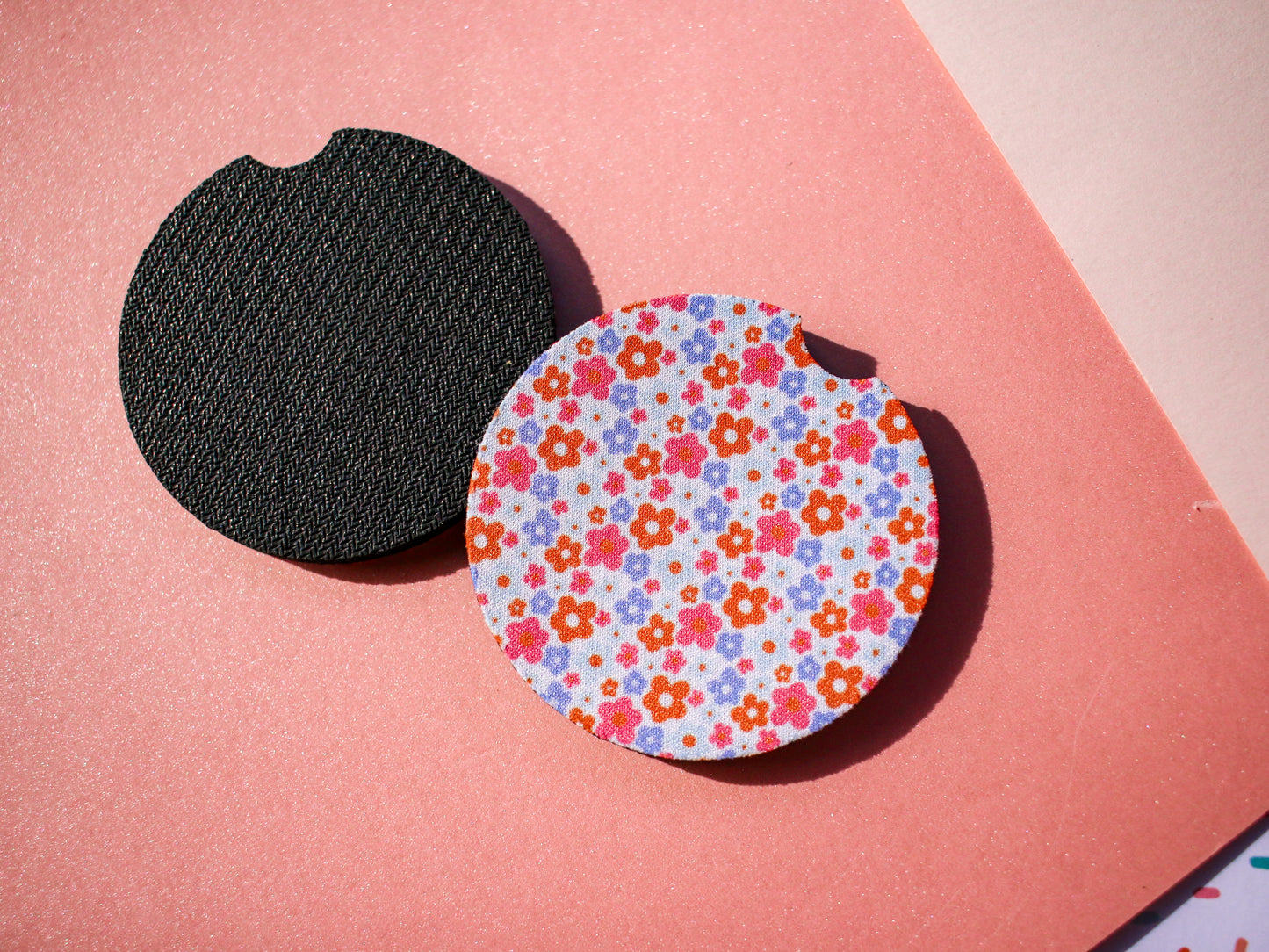 Floral Car Coaster Set (2 Colors)