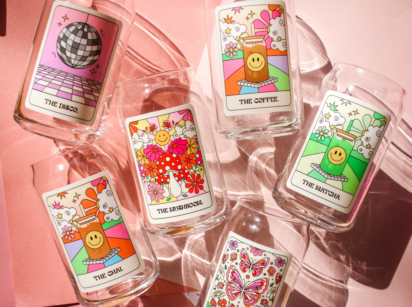 Tarot Cards Glass Cup