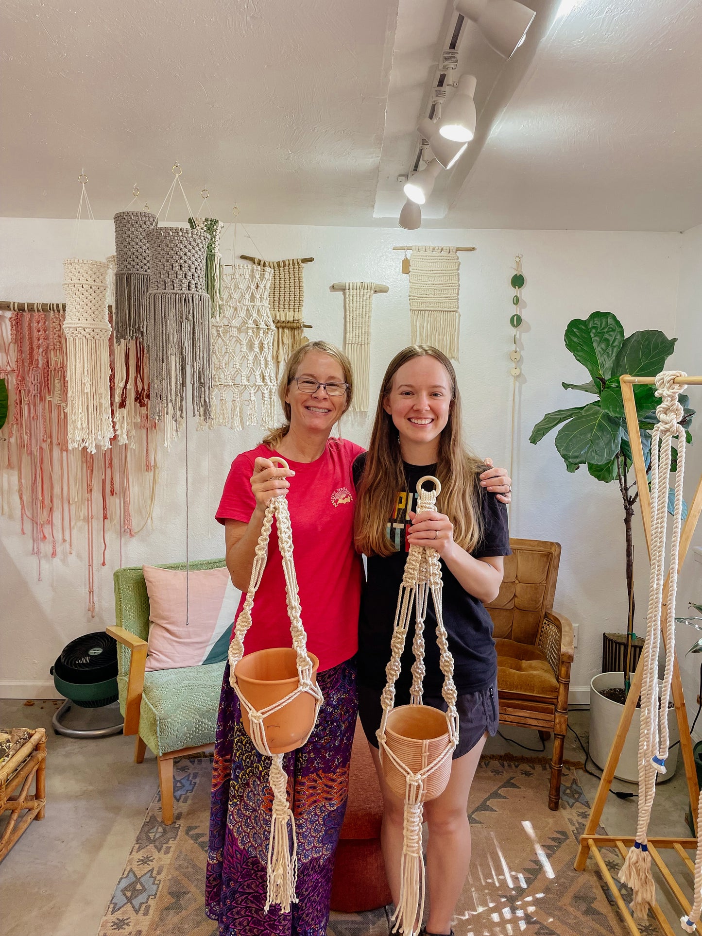Macrame Plant Hanger Workshop with Malama Macrame
