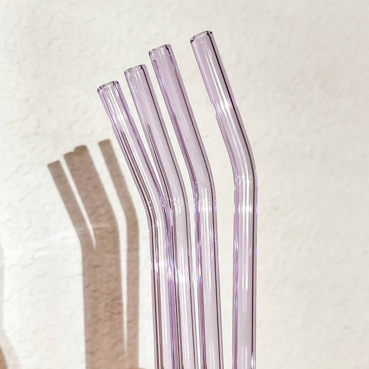 Purple Glass Straw