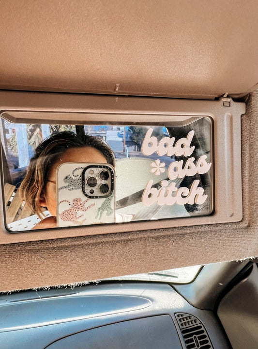 Bad Ass Bitch Mirror Decal