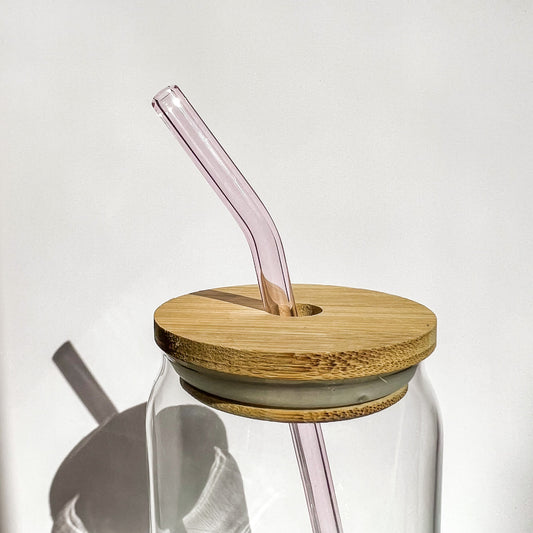 Pink Glass Straw