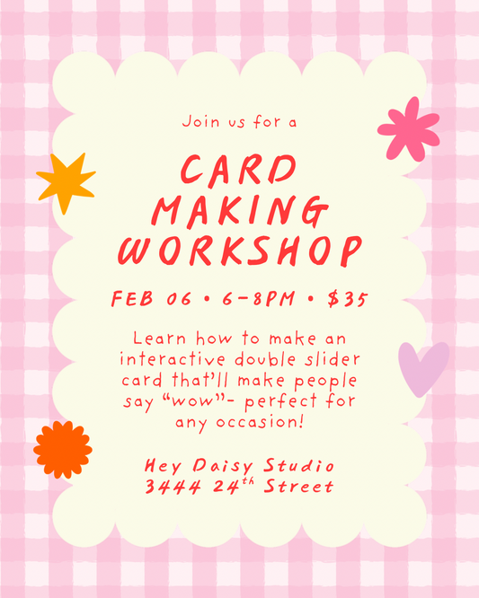 Double Slider Card Making Workshop