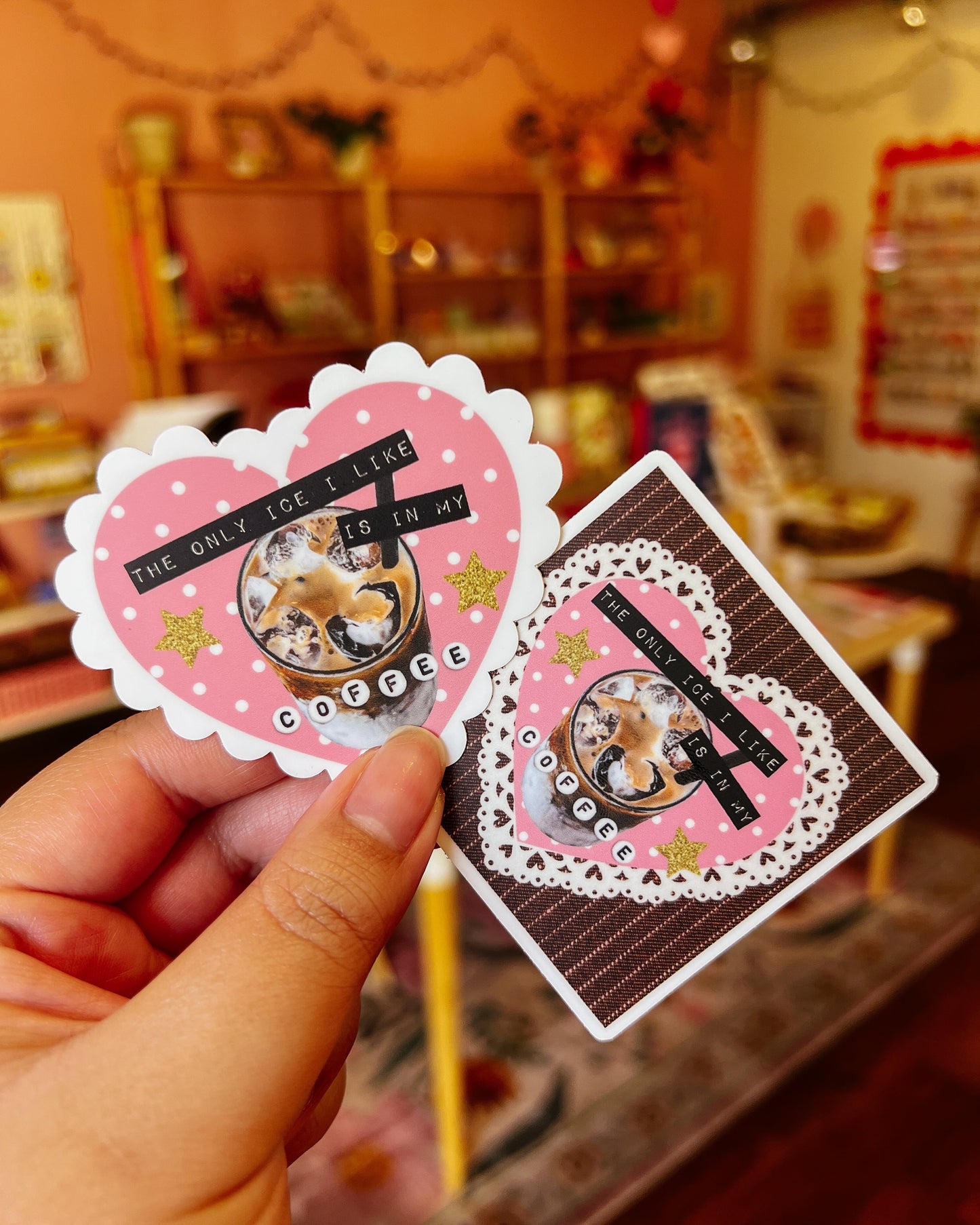 The Only Ice I Like Is In My Coffee Sticker