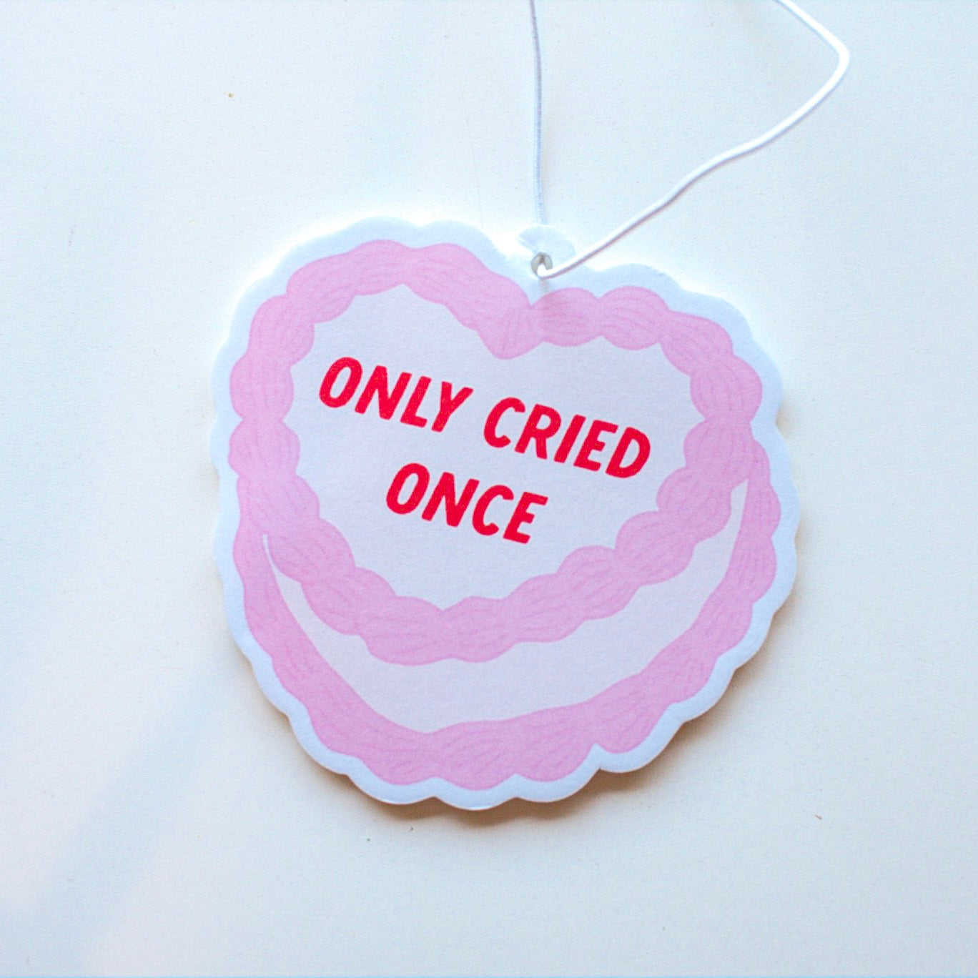 Only Cried Once Car Air Freshener (Vanilla Scent)