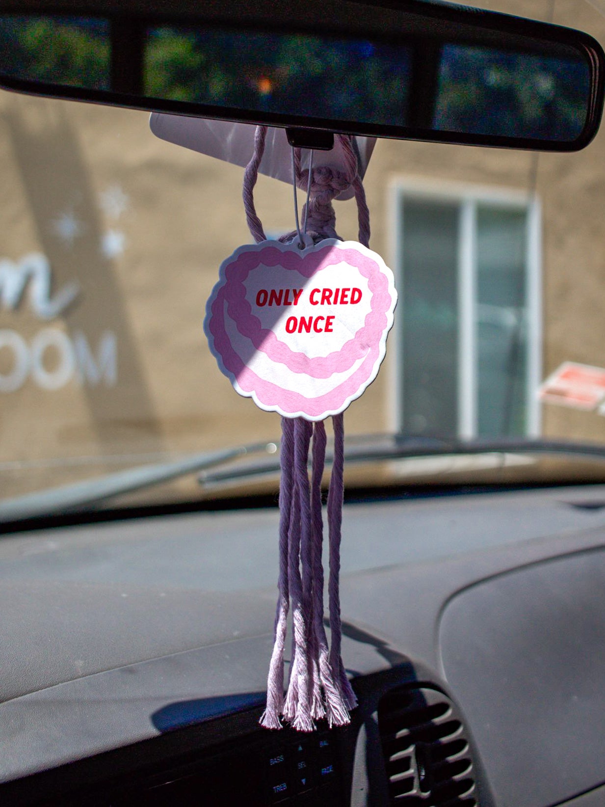 Only Cried Once Car Air Freshener (Vanilla Scent)