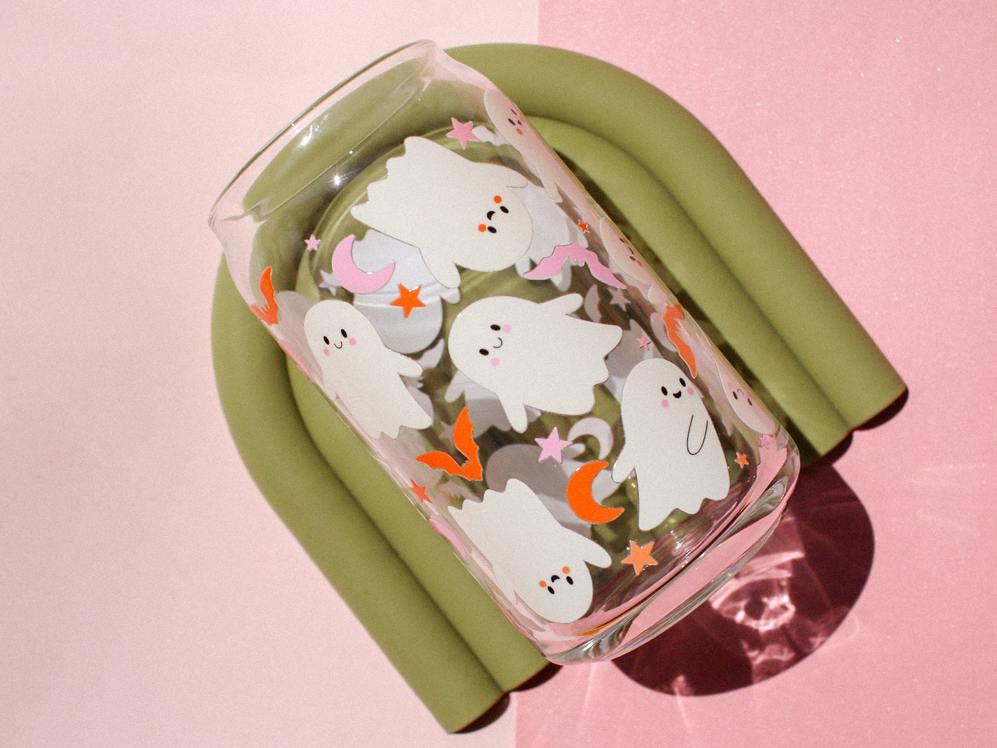 Cute Ghosties Glass Cup