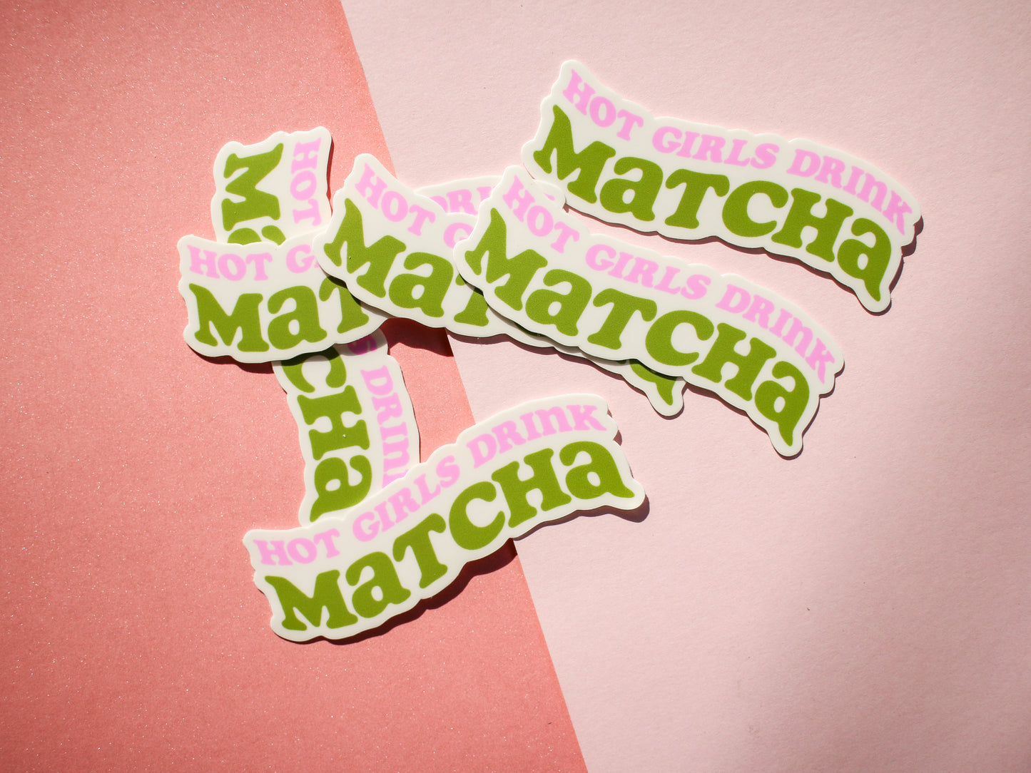 Hot Girls Drink Matcha Sticker