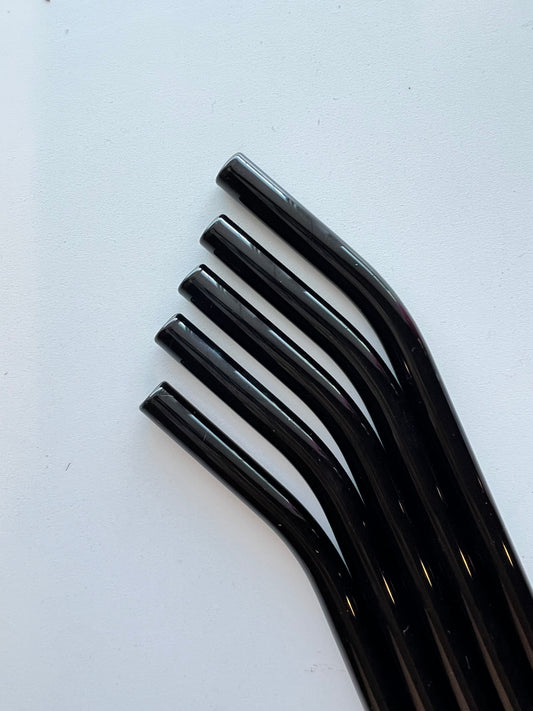 Black Glass Straw