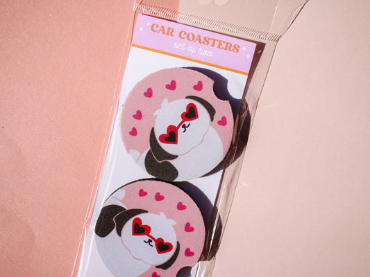 Shih Tzu Lovers Car Coaster Set