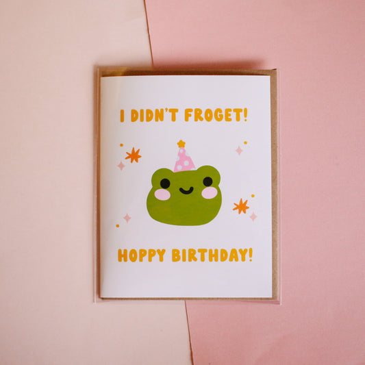I Didn't Froget Birthday Card