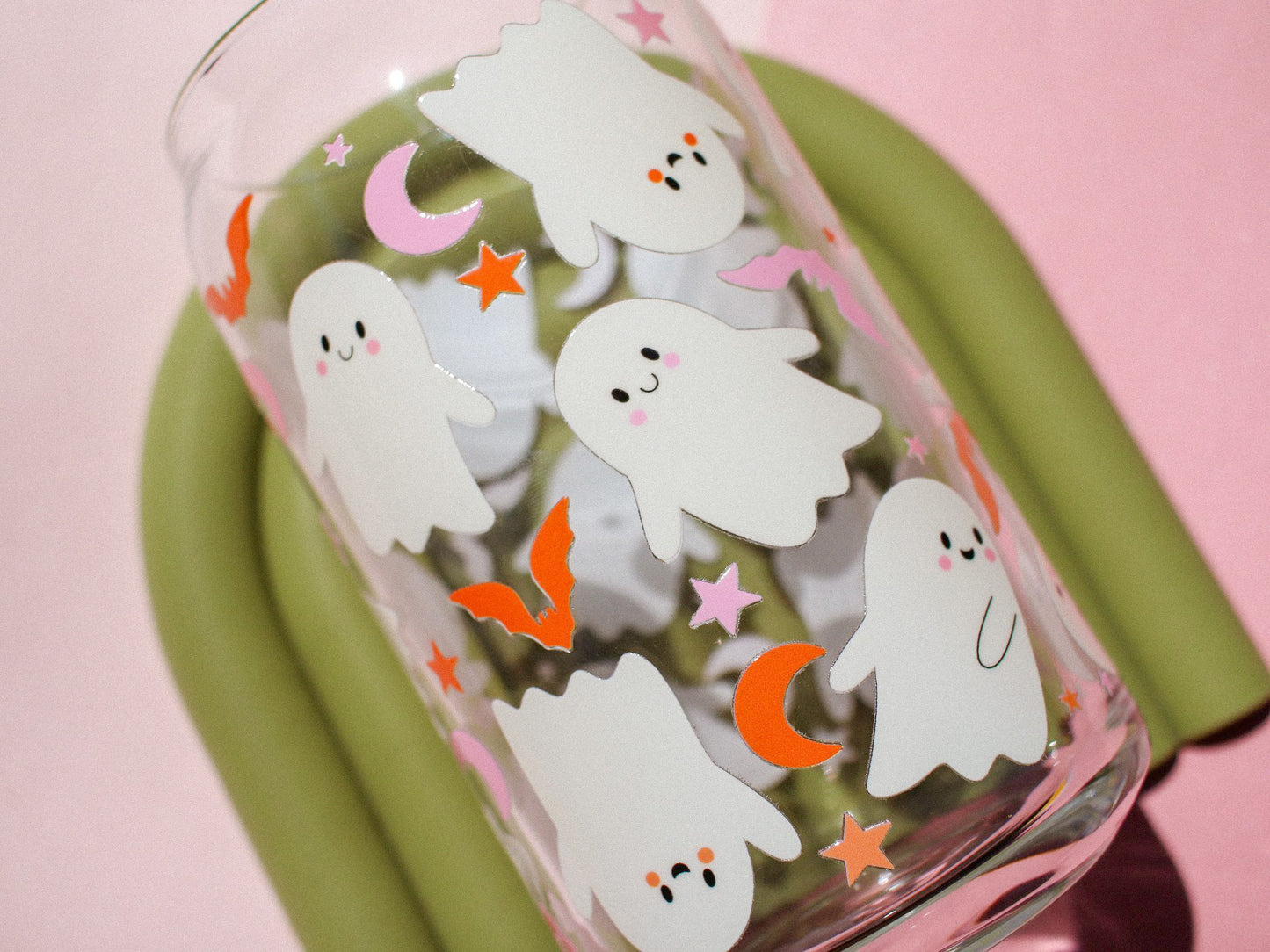 Cute Ghosties Glass Cup