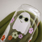Floral Ghost Glass Cup