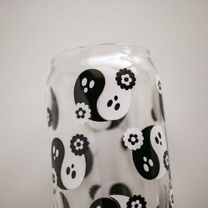Yin Yang Ghost Glass Cup