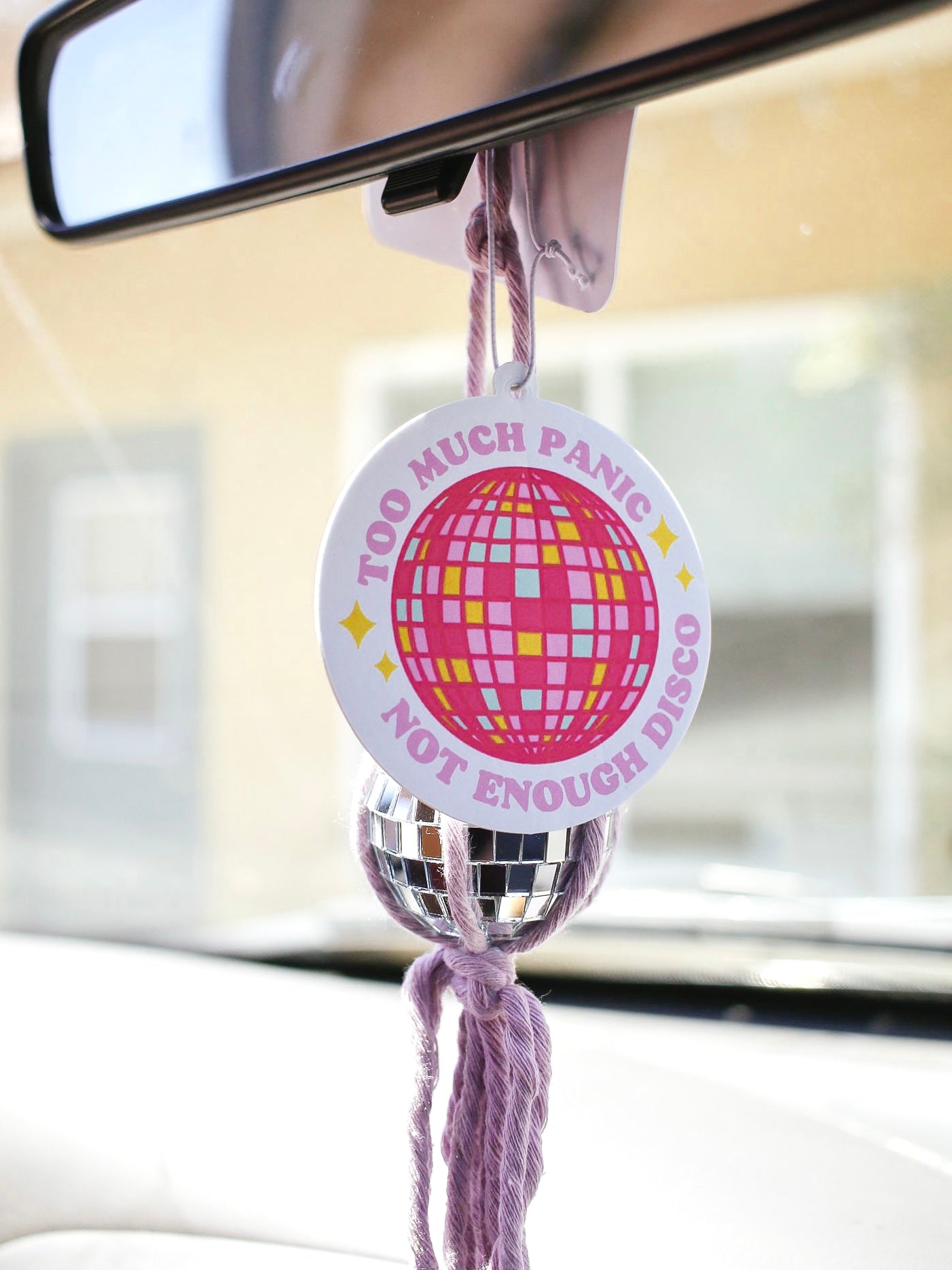 Disco Ball Car Air Freshener (Coconut Scent)