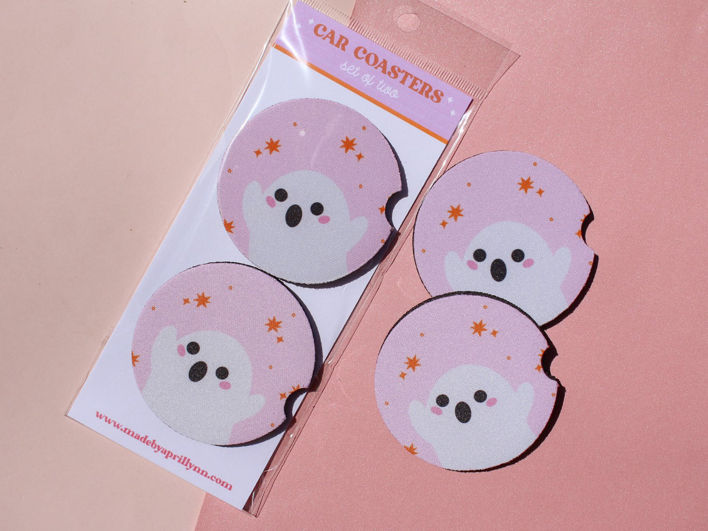 Ghostie Coasties Car Coaster Set