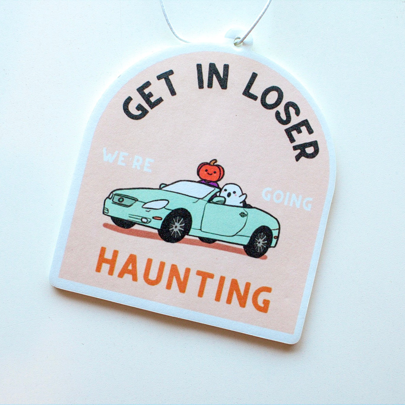 Get In Loser Halloween Car Air Freshener (Sandalwood Scent)