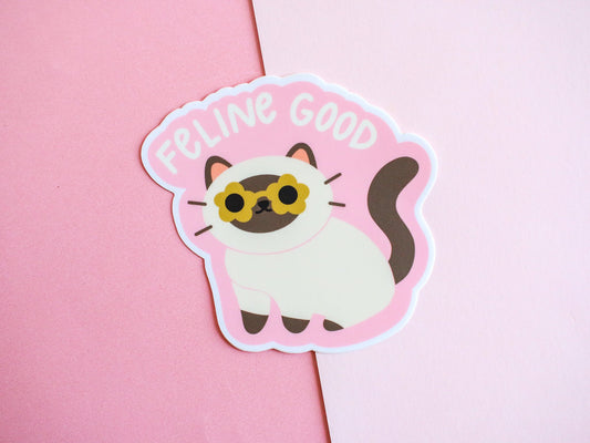 Feline Good Cat Sticker