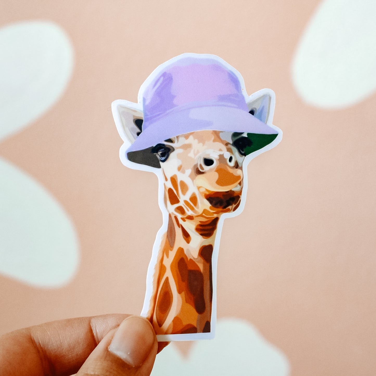Giraffe Bucket Hat Sticker