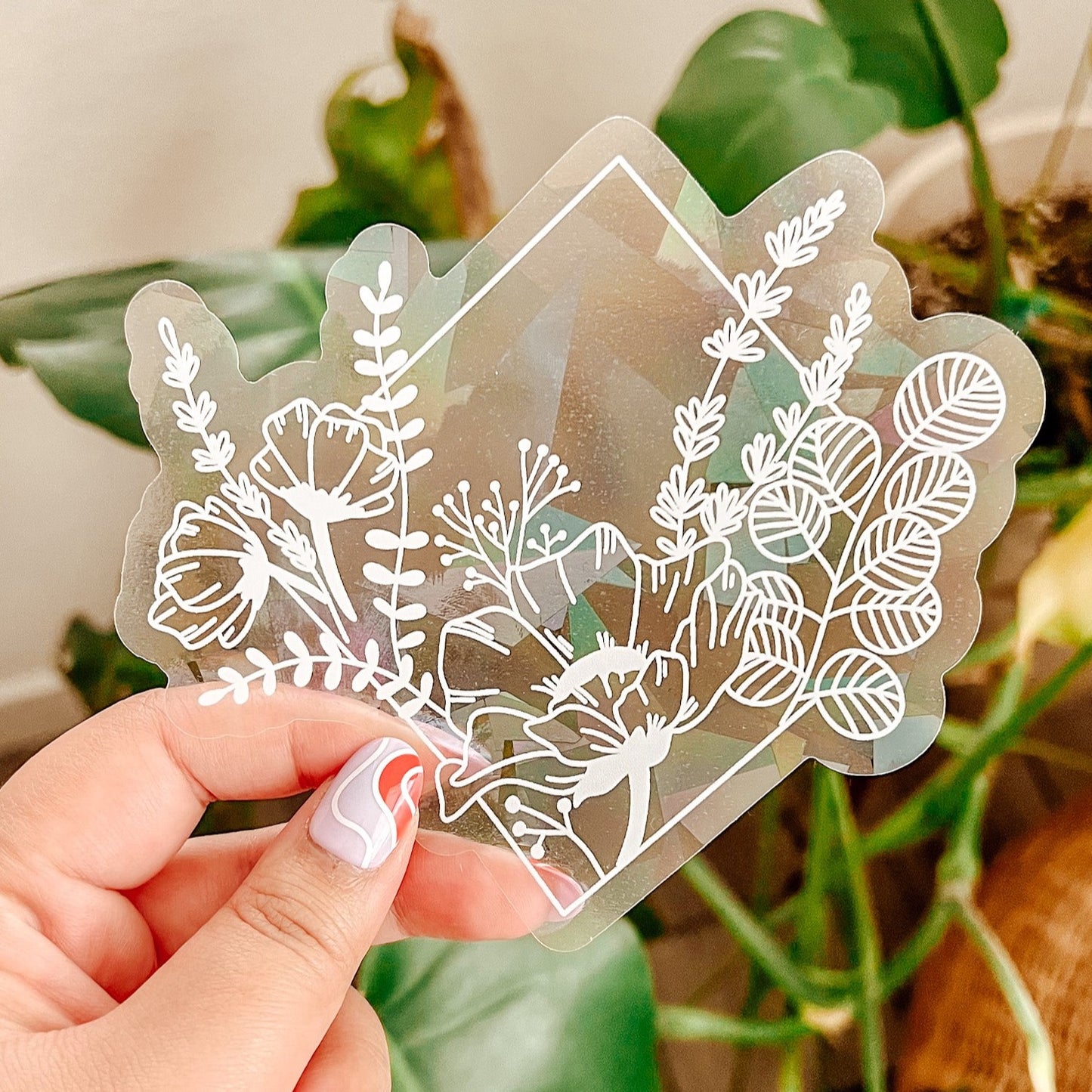 Floral Suncatcher Decal