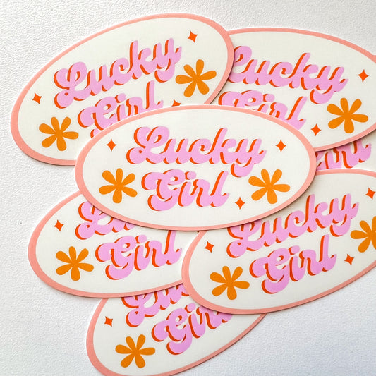 Lucky Girl Sticker