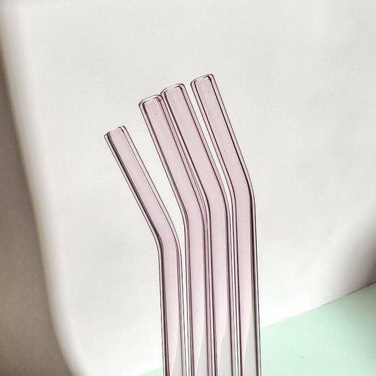 Pink Glass Straw