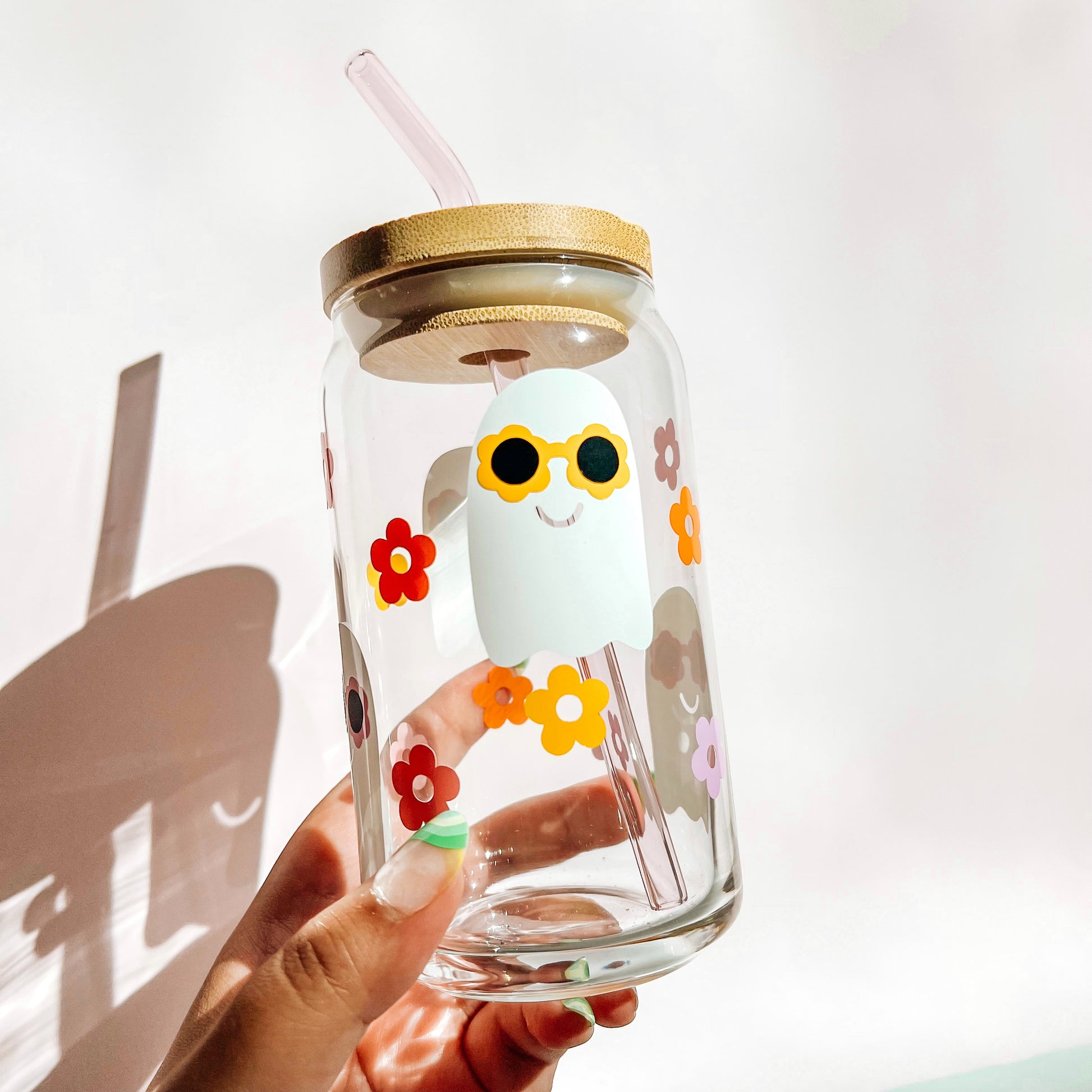 You Got This Ghostie - Glass Mug - beer can glass - coffee cup