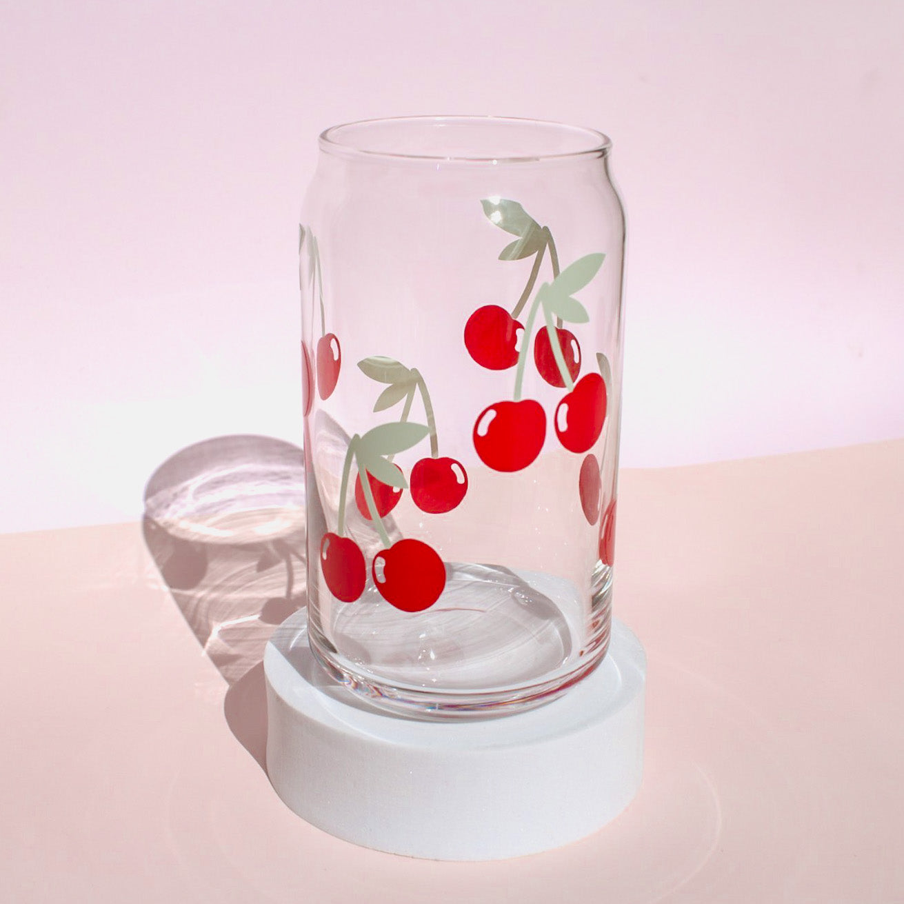 Cherry Glass Cup