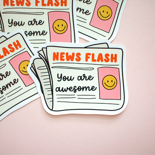 News Flash Sticker