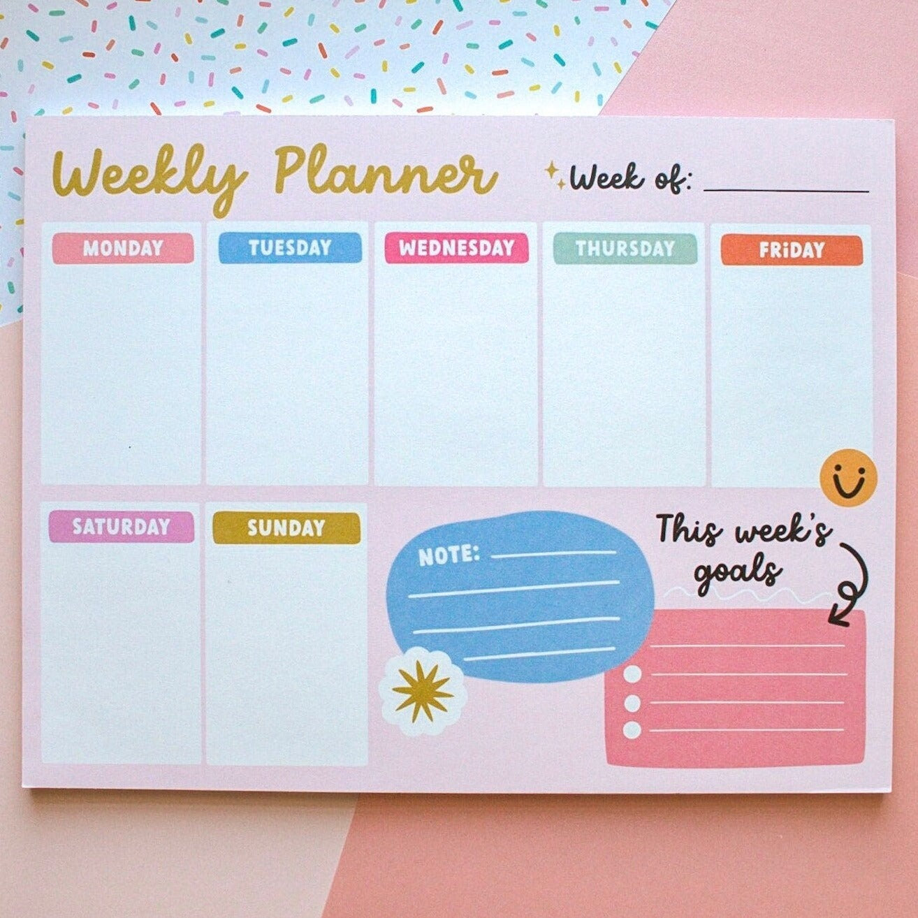 Weekly Planner Notepad