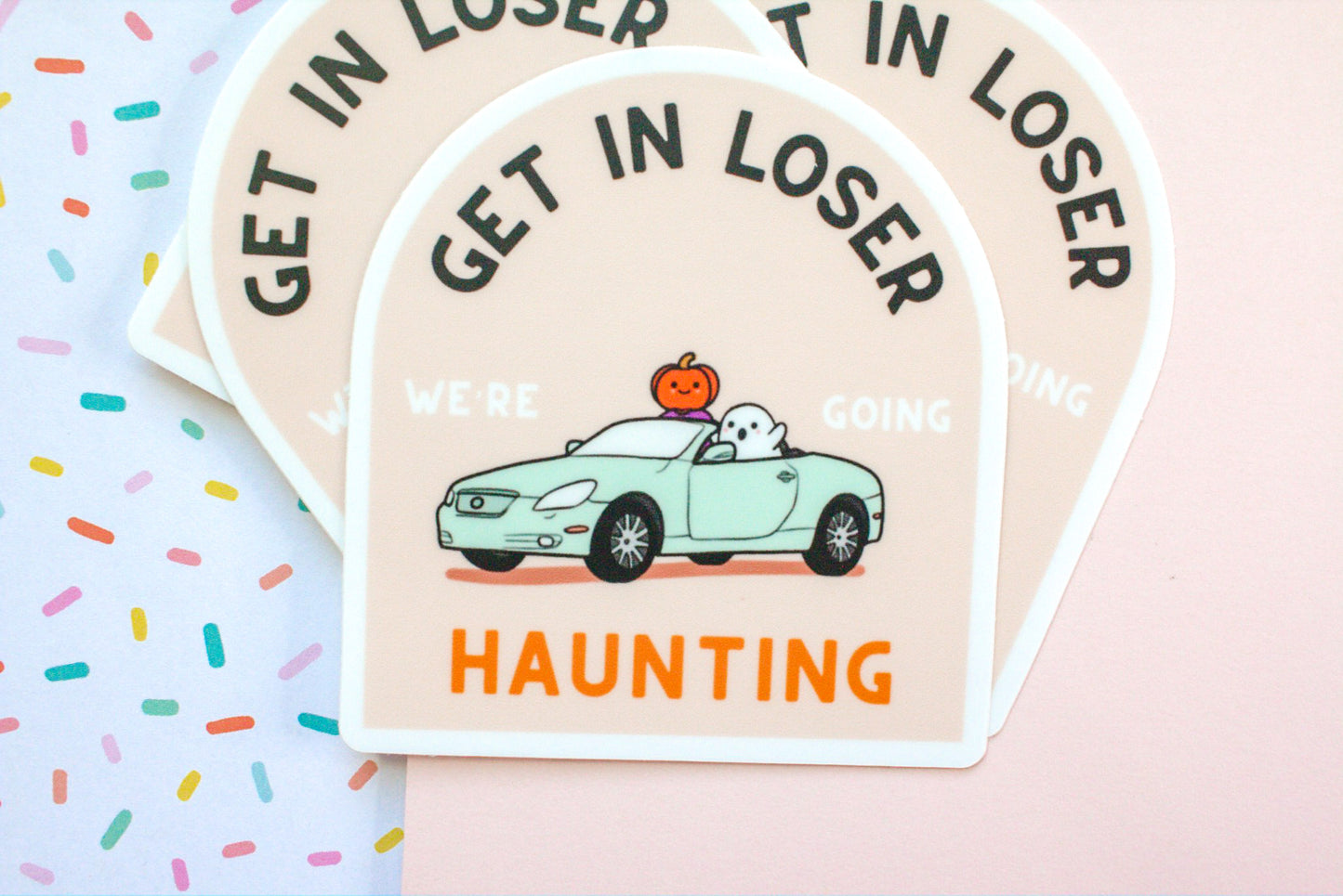 Get In Loser Halloween Sticker