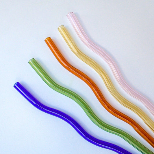 Wavy Glass Straw