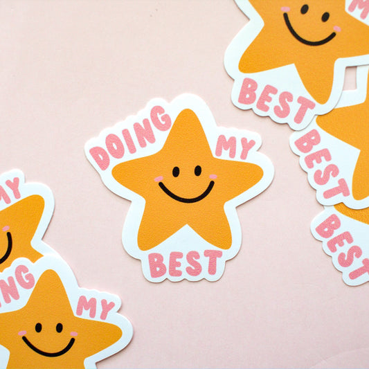 Doing My Best Sticker